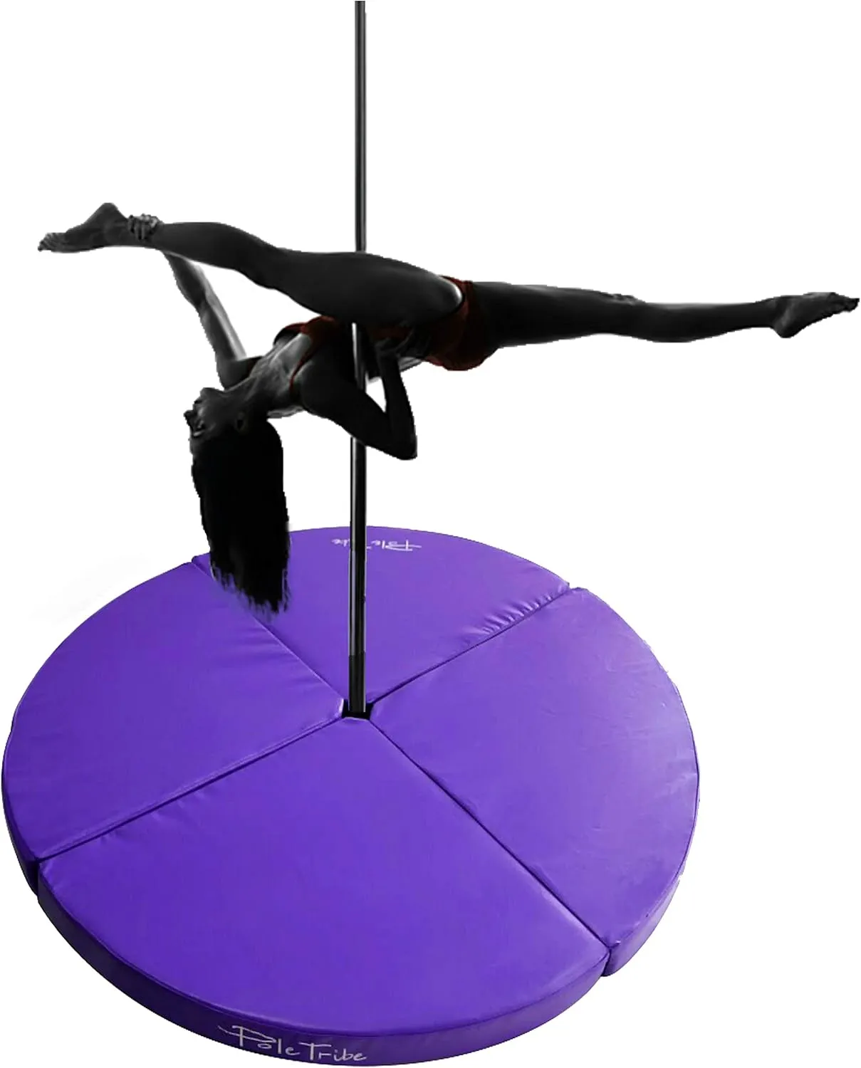 Pole Tribe Pole Dance Mats, 3.6" Thick, 5ft Wide Pole Crash Mats, Specialized Fall Safety Padding Made for Pole