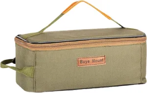 Portable Camping Organizer Bag, Large Capacity Multifunctional Storage Bag, Portable Pouch for BBQ Camp Cookware Kitchen Kit (Army Green)