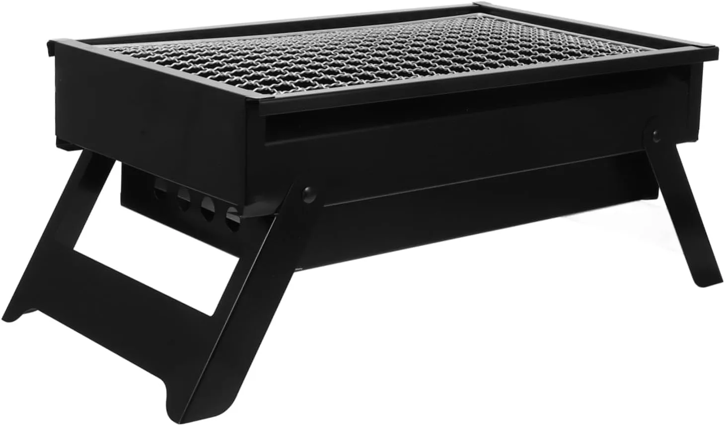 Portable Folding Bbq Grill Compact Charcoal Grill for Outdoor Cooking for Camping and Picnics Easy to Transport and Store Features Pullout Charcoal Case for Quick