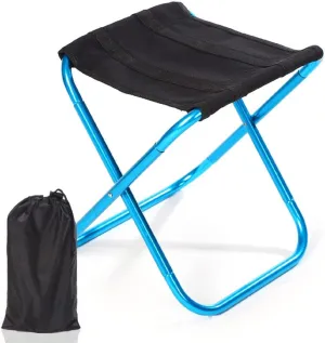 Portable Folding Stool Outdoor Foldable Lightweight Aluminum Stools with Storage Bag for Fishing Picnic Camping BBQ /2561