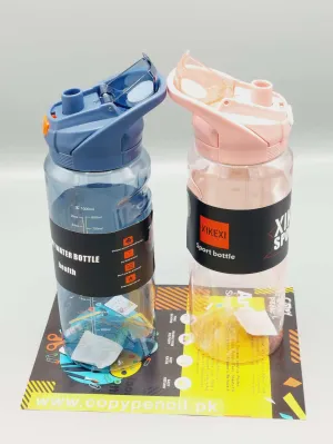 Portable High Quality Sport Water Bottle For Boys and Girls, 1000 ml, Transparent Body