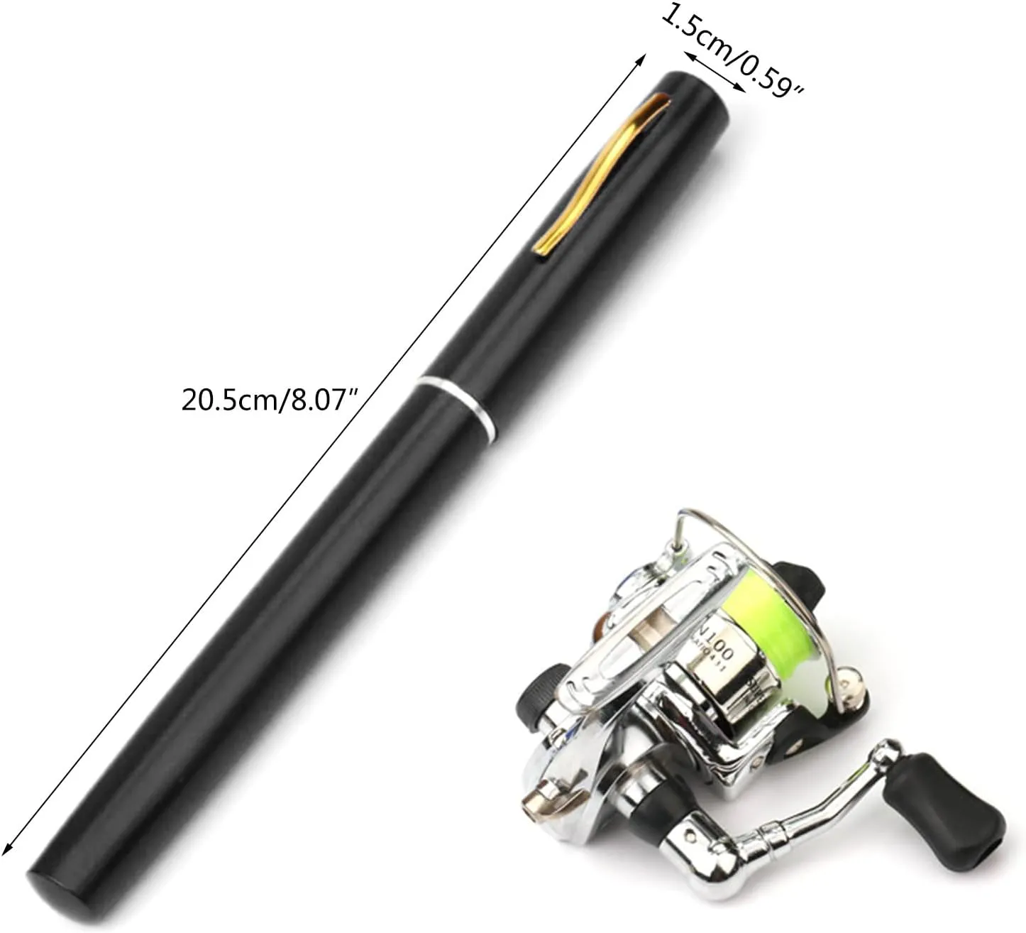 Portable Pocket Fishing Rod Telescopic Pen Shaped Fishing Rod Fishing Rod for Freshwater Fishing