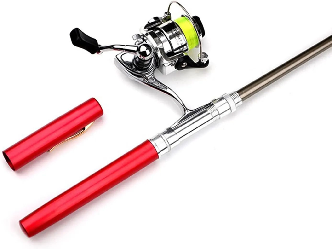 Portable Pocket Fishing Rod Telescopic Pen Shaped Fishing Rod Fishing Rod for Freshwater Fishing