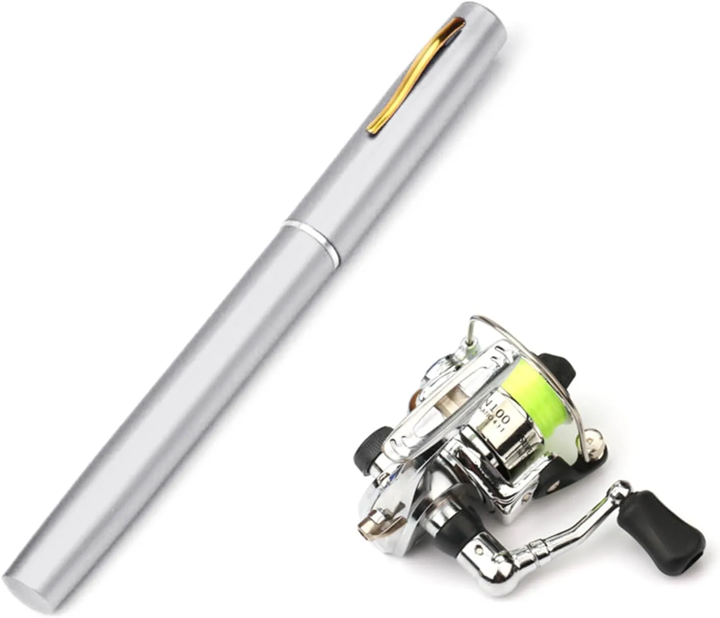 Portable Pocket Fishing Rod Telescopic Pen Shaped Fishing Rod Fishing Rod for Freshwater Fishing