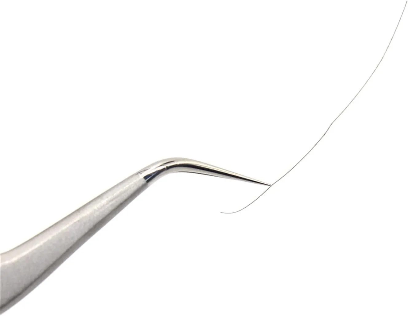 Precision Tweezers Stainless Eyebrow Tweezer Eyelash Extension Grafting Makeup Tools Bulk Antistatic ESD Presicion Tweezers Repair Wholesale ZM56 for Crafting, Jewelry, Electronics, and Lab Work(2in1)