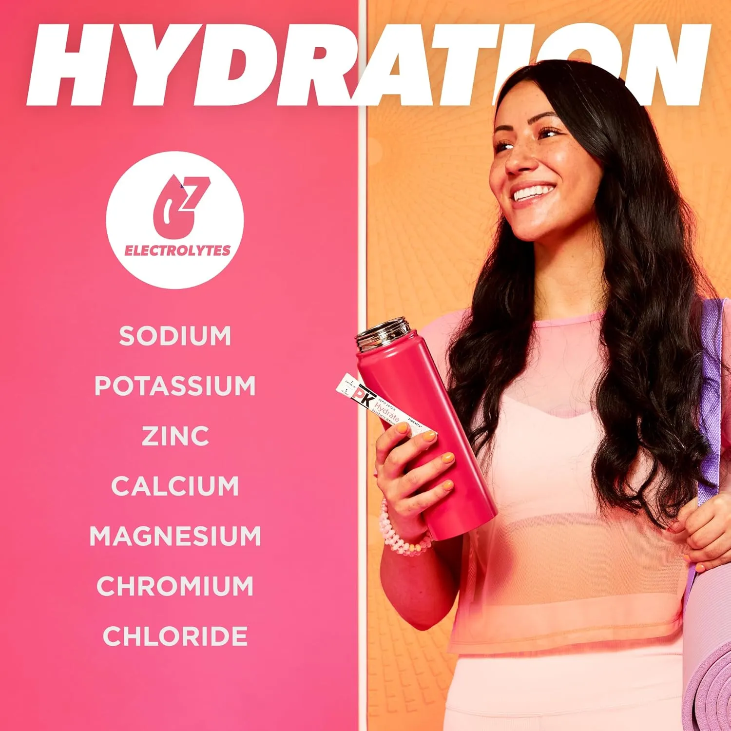 Pure Kick Hydration Singles To Go Drink Mix, Strawberry Watermelon, Includes 12 Boxes with 6 Packets in each Box, 72 Total Packets
