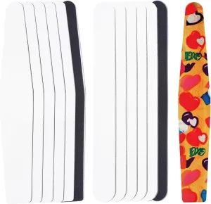 PYD Life 12 Pack Sublimation Nail File Blanks, Stainless Steel Nail File for Natural Nails, Acrylics, or Gel Extensions, Customable Nail Filer is Perfect Gifts for Nail Lovers & Small Businesses