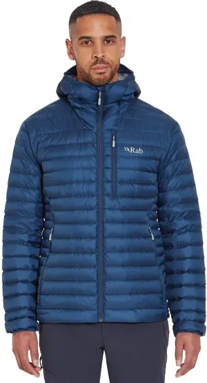 Rab Men's Microlight Alpine 700-Fill Down Hooded Puffer Jacket for Hiking & Skiing