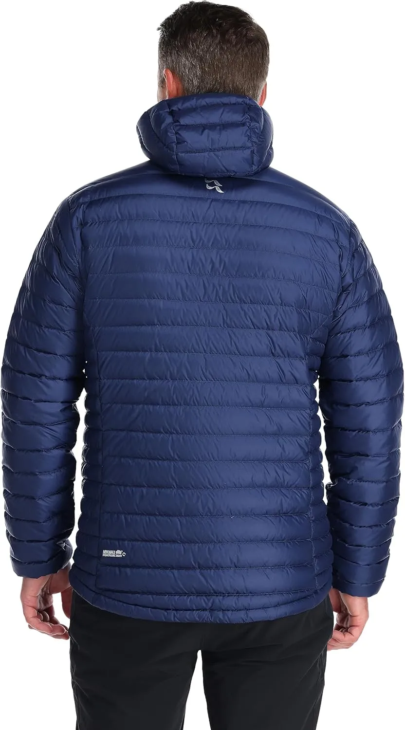 Rab Men's Microlight Alpine 700-Fill Down Hooded Puffer Jacket for Hiking & Skiing