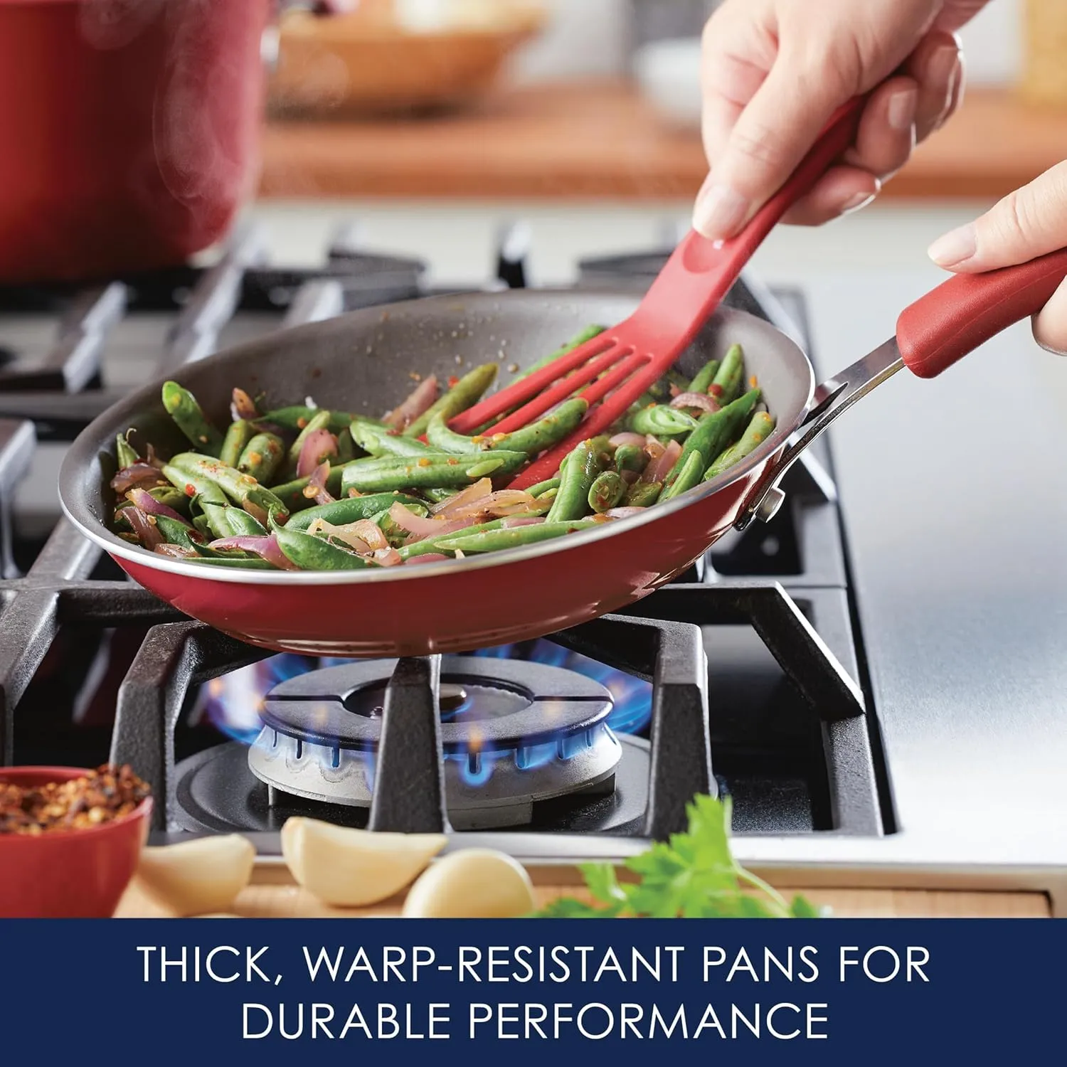 Rachael Ray Cook   Create Nonstick Frying Pan/Skillet, 8.5 Inch, Red