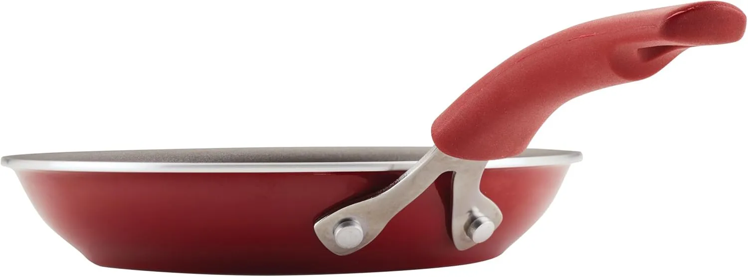 Rachael Ray Cook   Create Nonstick Frying Pan/Skillet, 8.5 Inch, Red