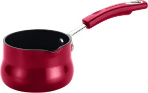 Rachael Ray Hard Enamel Butter Warmer, 0.75-Quart, Red Gradient