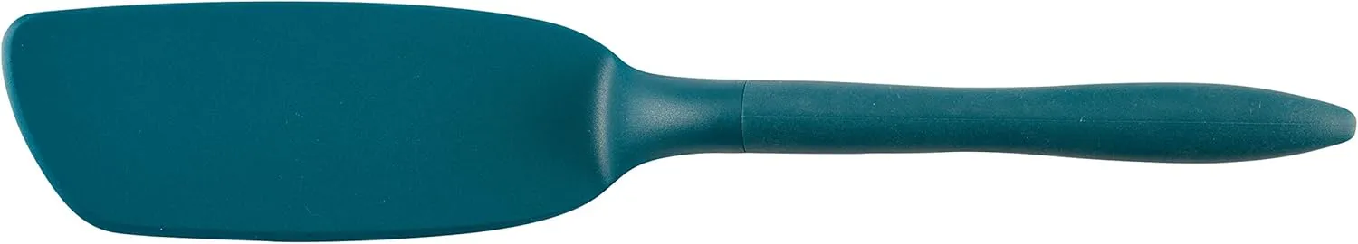 Rachael Ray Tools and Gadgets Spoon, Slotted and Solid Turners Set/ Cooking Utensils - 3 Piece, Teal Blue