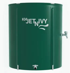 Rain Barrel Upgrade Anti-Collapse Collapsible Rainwater Collection System,Portable Water Storage Tank,Garden Water Catcher(Green,50G)