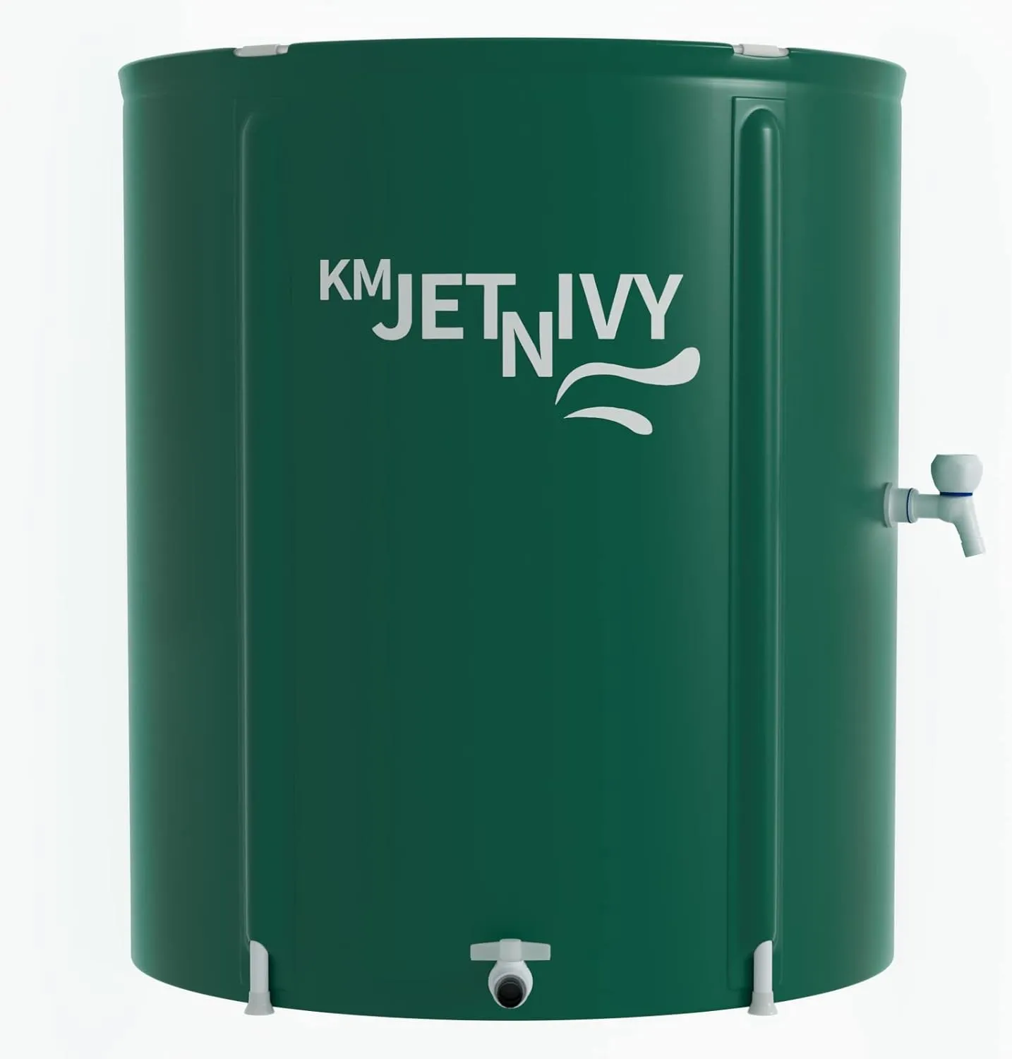 Rain Barrel Upgrade Anti-Collapse Collapsible Rainwater Collection System,Portable Water Storage Tank,Garden Water Catcher(Green,50G)