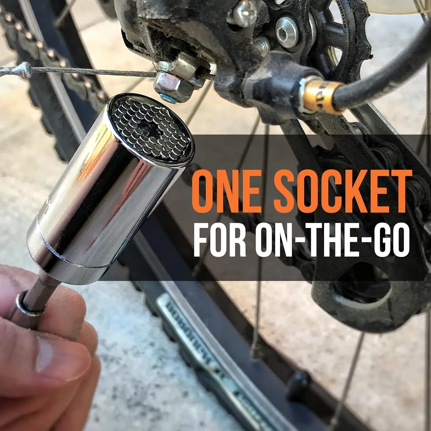 RAK Universal Socket Tool - Stocking Stuffer Gifts for Men - Adjustable Wrench and Adapter Set for Husband, Mechanic, Handyman, Tools for Men - Valentine's Gifts for Him