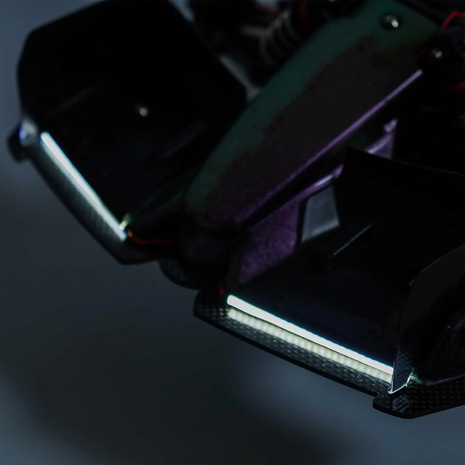 RC COB Led Light Strip Headlights for 1/7th Arrma Limitless F1 Adhesive Front Lamp Strip Super Bright Remote Control RC Car Accessories Decoration