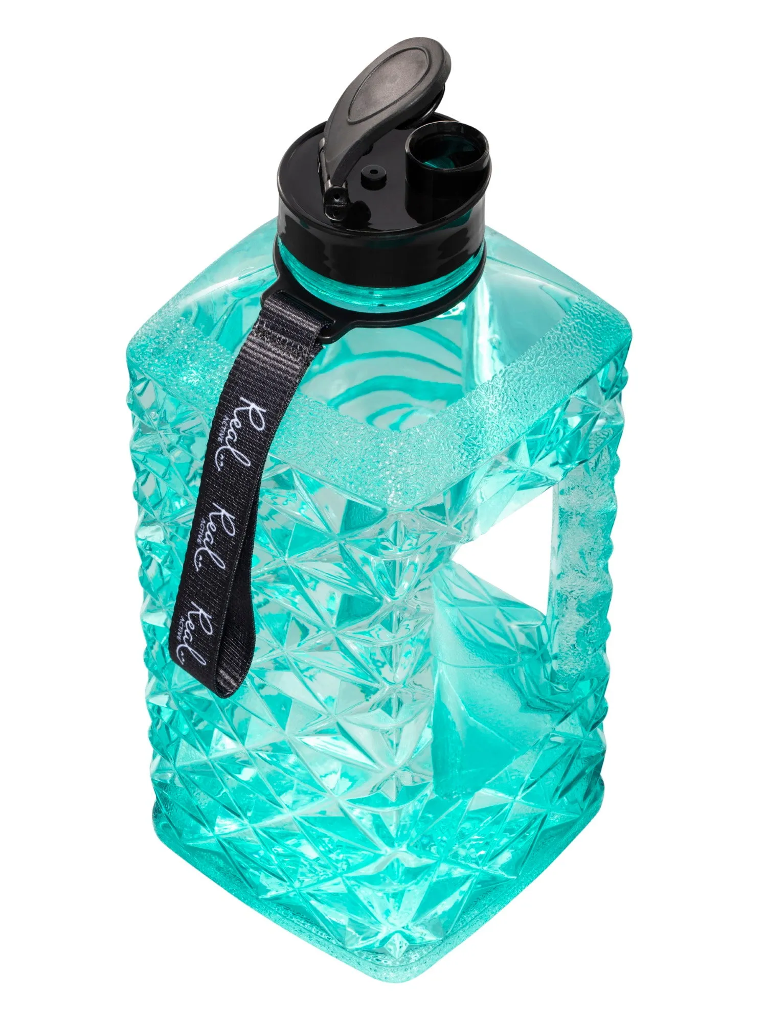 Real Active 2.2L Water Bottle - Aqua Splash