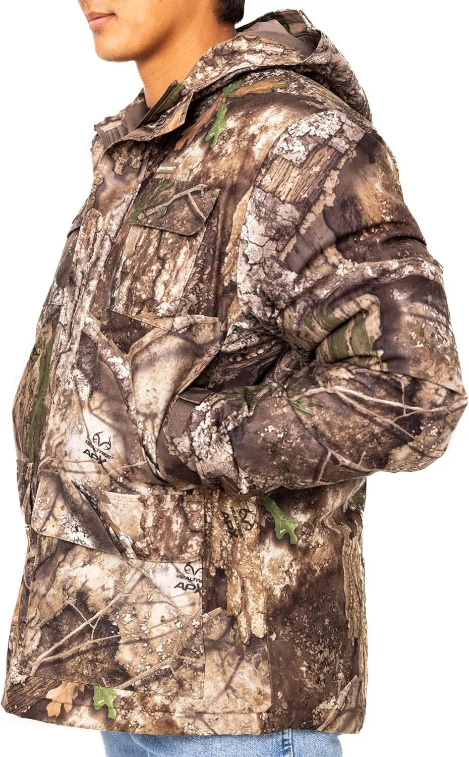 Realtree Men's Camo Hunting Insulated Cold Weather Parka Jacket - Wind-proof, Mid-weight and Super Warm