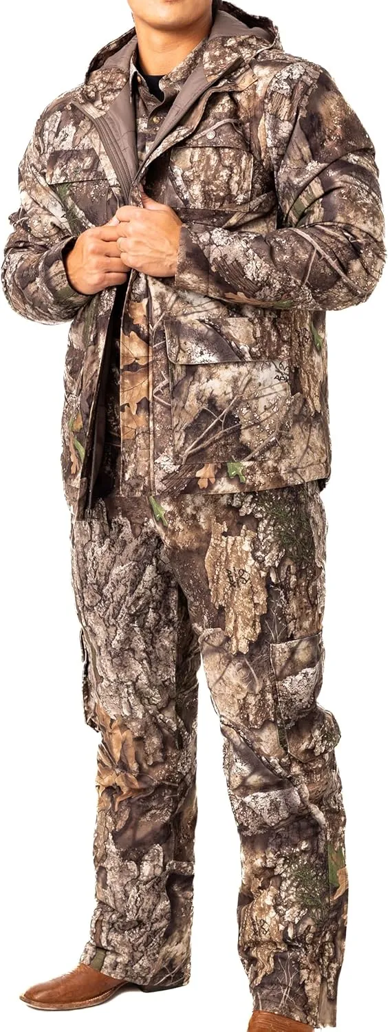 Realtree Men's Camo Hunting Insulated Cold Weather Parka Jacket - Wind-proof, Mid-weight and Super Warm