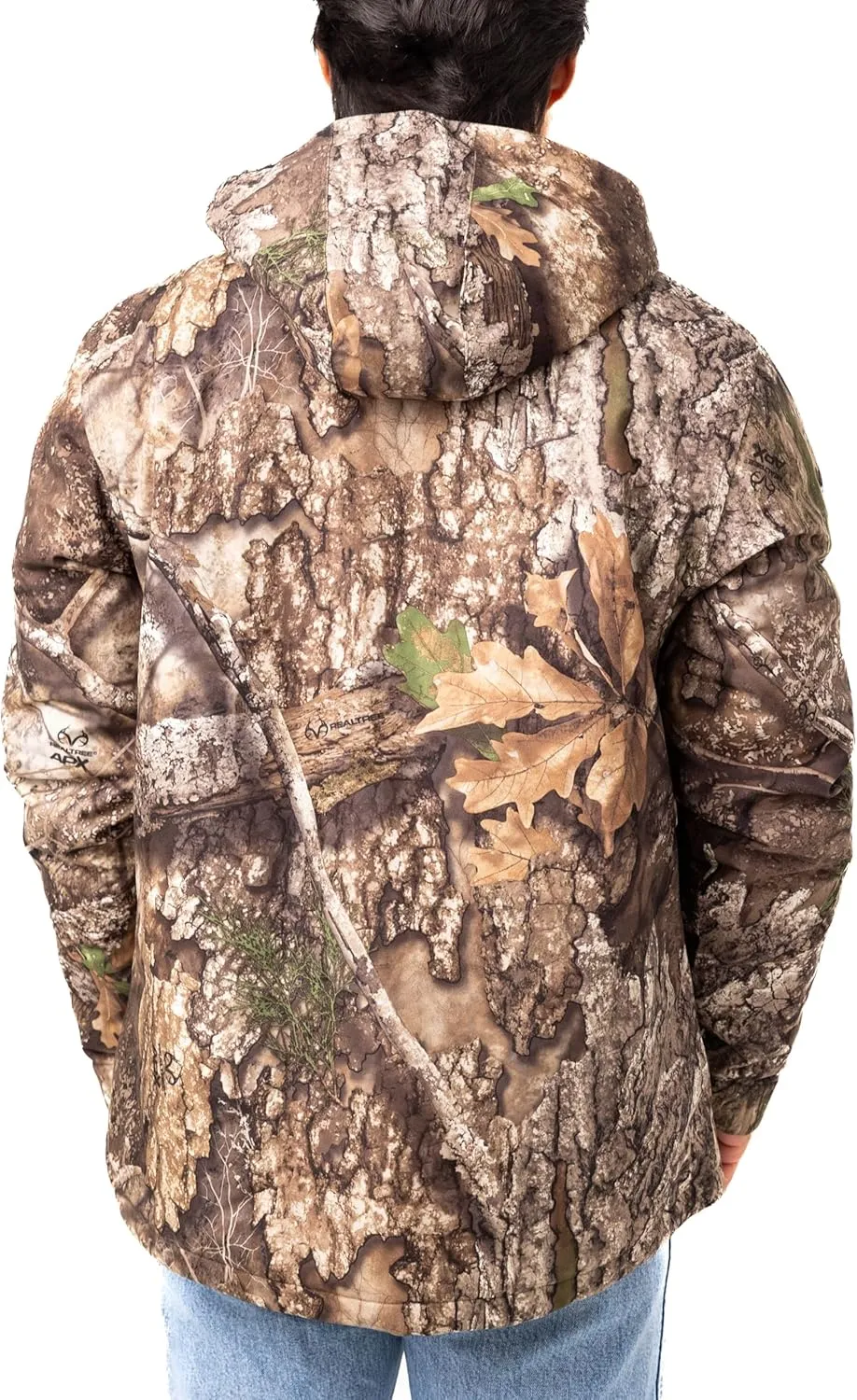 Realtree Men's Camo Hunting Insulated Cold Weather Parka Jacket - Wind-proof, Mid-weight and Super Warm