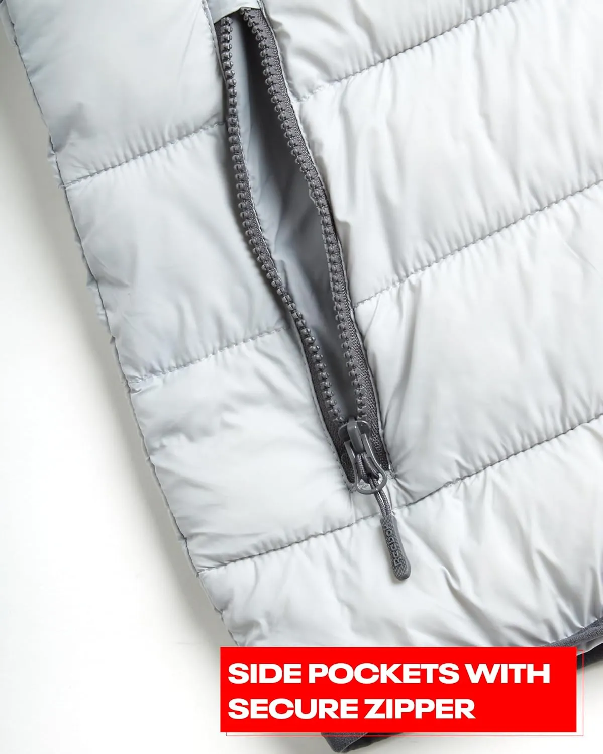 Reebok Mens Jacket - Lightweight Hooded Quilted Puffer Coat - Warm Insulated Winter Jacket for Men (S-4X)