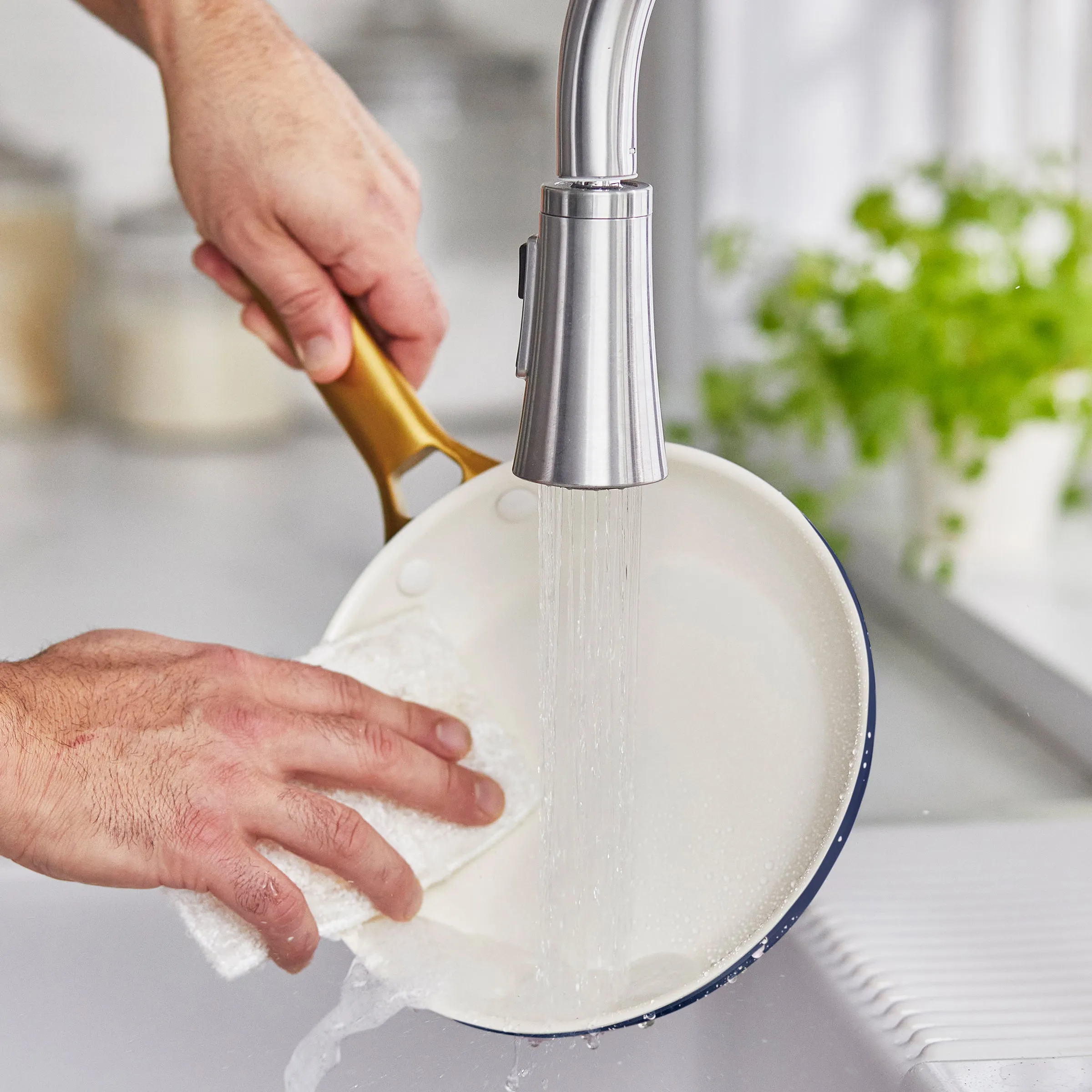 Reserve Nonstick, Ceramic Open Fry Pan Set, 10" and 12"