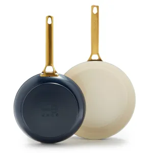 Reserve Nonstick, Ceramic Open Fry Pan Set, 10" and 12"