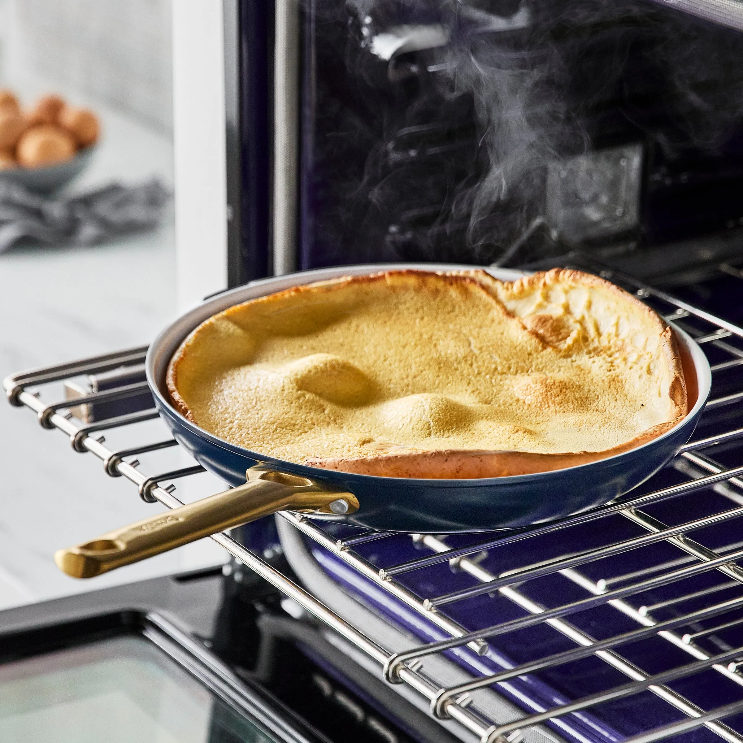 Reserve Nonstick, Ceramic Open Fry Pan Set, 10" and 12"