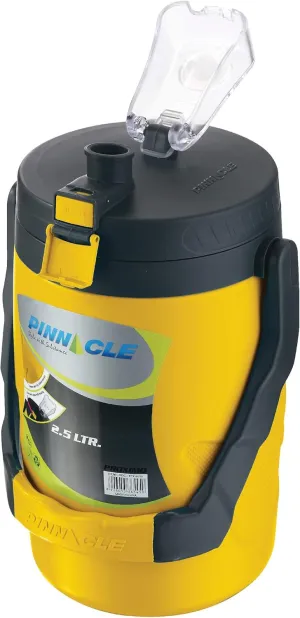 Reusable Leakproof Water Jug – 85oz Portable Half Gallon Bottle – Camping Spout – Yellow