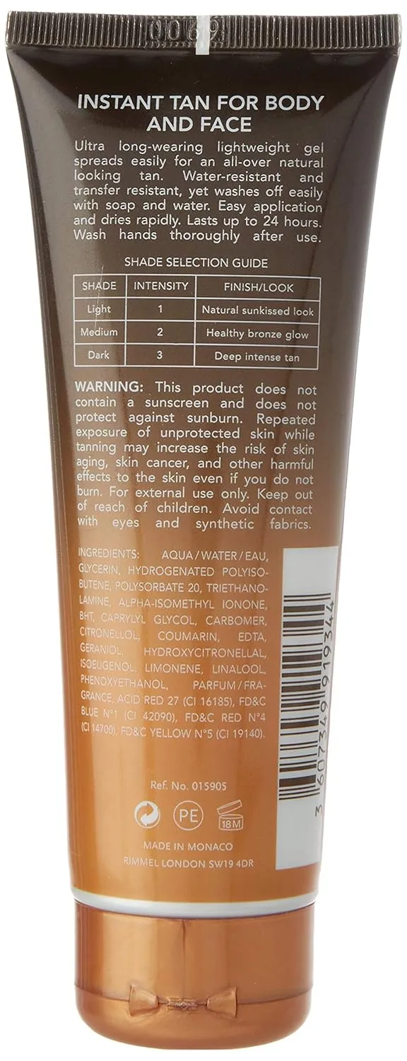Rimmel Sunshimmer Water Resistant Instant Tan Wash Off Matte - Medium