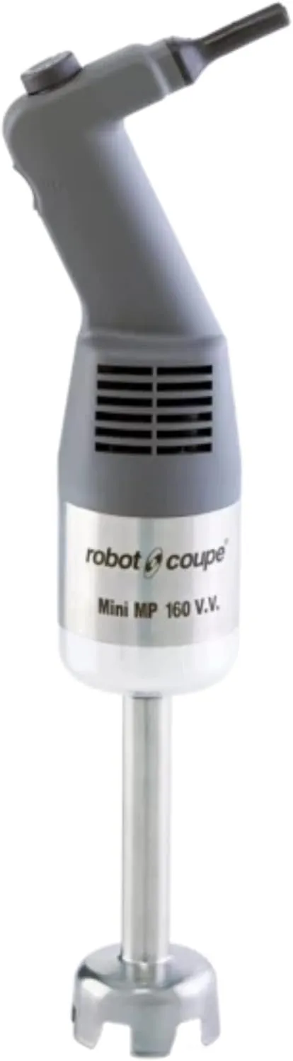 Robot Coupe MMP160VV 7 Inch Mini Power Mixer,Variable Speed Immersion Blender, 1/3 HP, 120v (MINI MP 160 V.V.)
