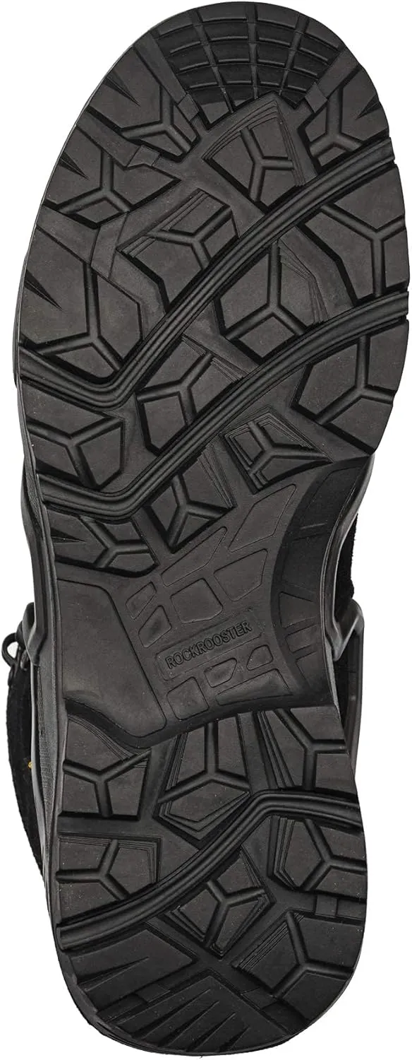 ROCKROOSTER Walland Men 8 inch Combat Boots for men, Trekking Waterproof Rubber Outsole Backpacking Hiking Boots KS735-KS737