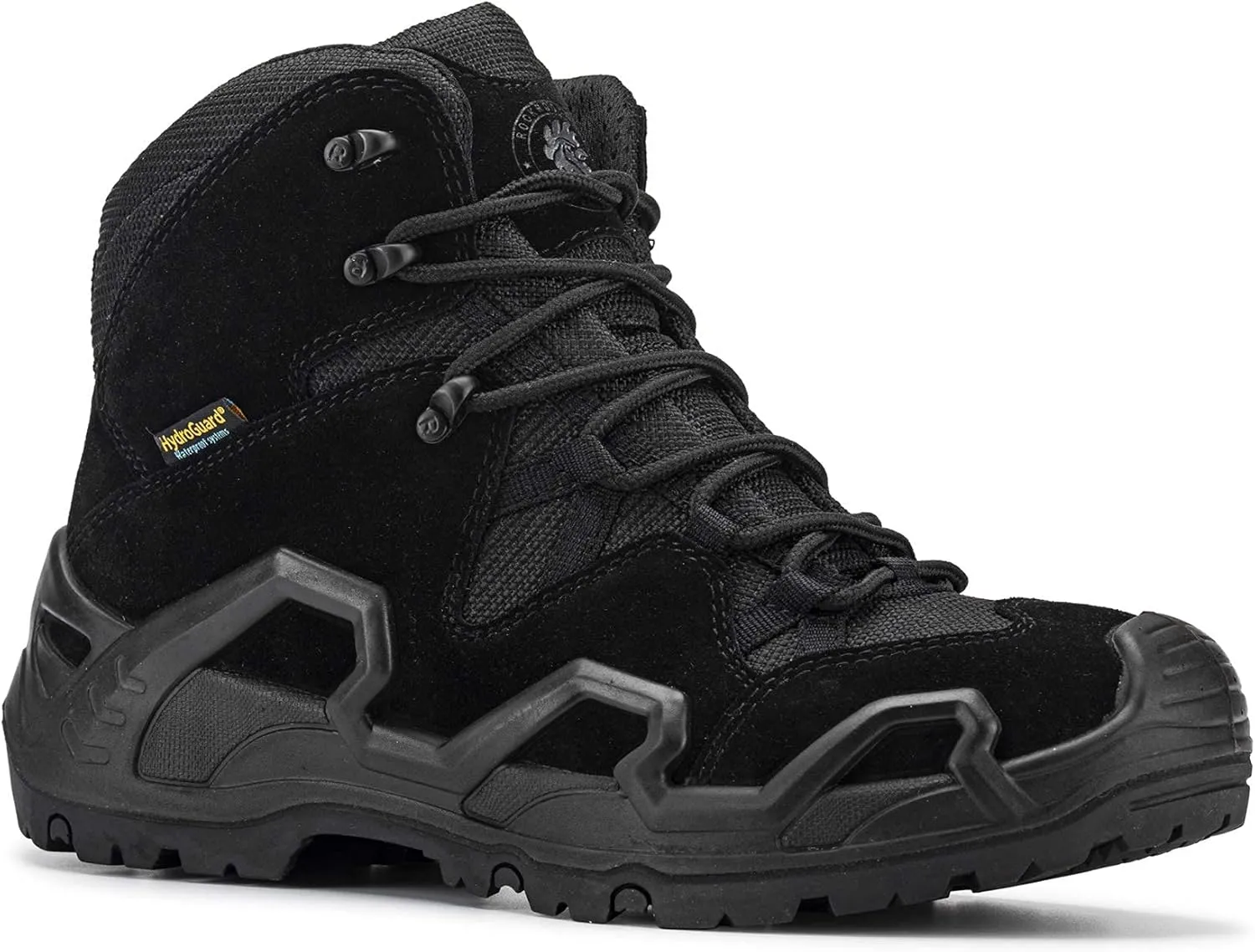 ROCKROOSTER Walland Men 8 inch Combat Boots for men, Trekking Waterproof Rubber Outsole Backpacking Hiking Boots KS735-KS737