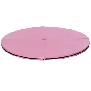 Rootz Foldable Pole Dance Mat - Protective Mat - Safety Mat - 5cm Thick Cushioning - Ø 150cm x 5cm