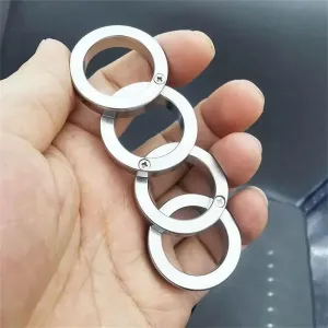 Rotatable Foldable Stainless Steel Self-Defense Ring