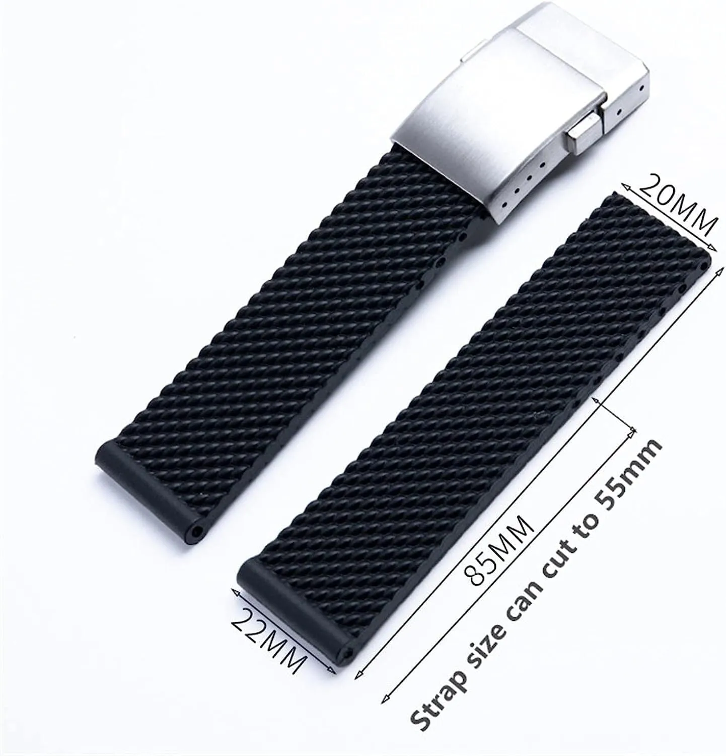 Rubber Watch Band For Breitling Strap WatchBand Bracelet 22mm 24mm