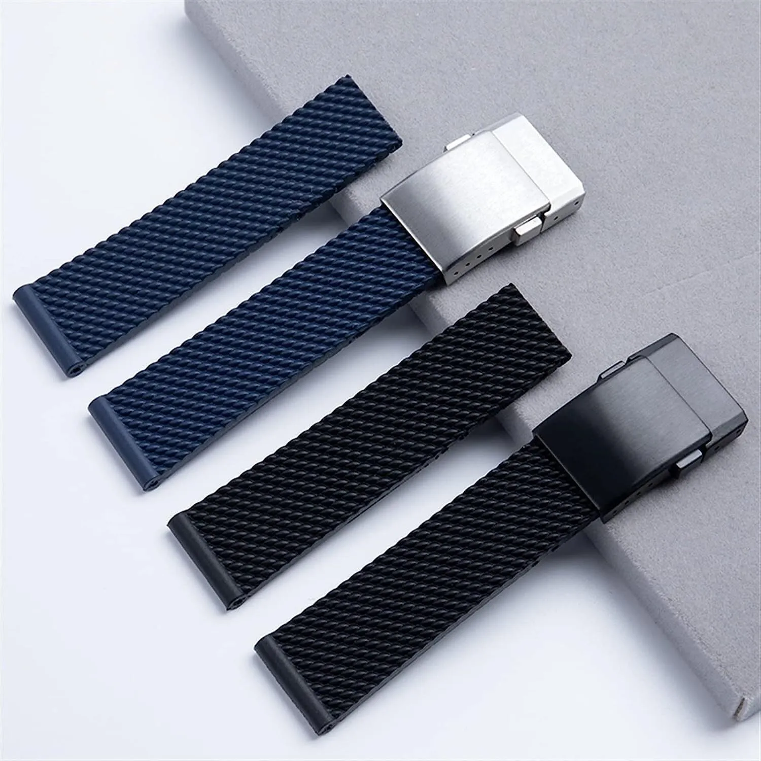 Rubber Watch Band For Breitling Strap WatchBand Bracelet 22mm 24mm