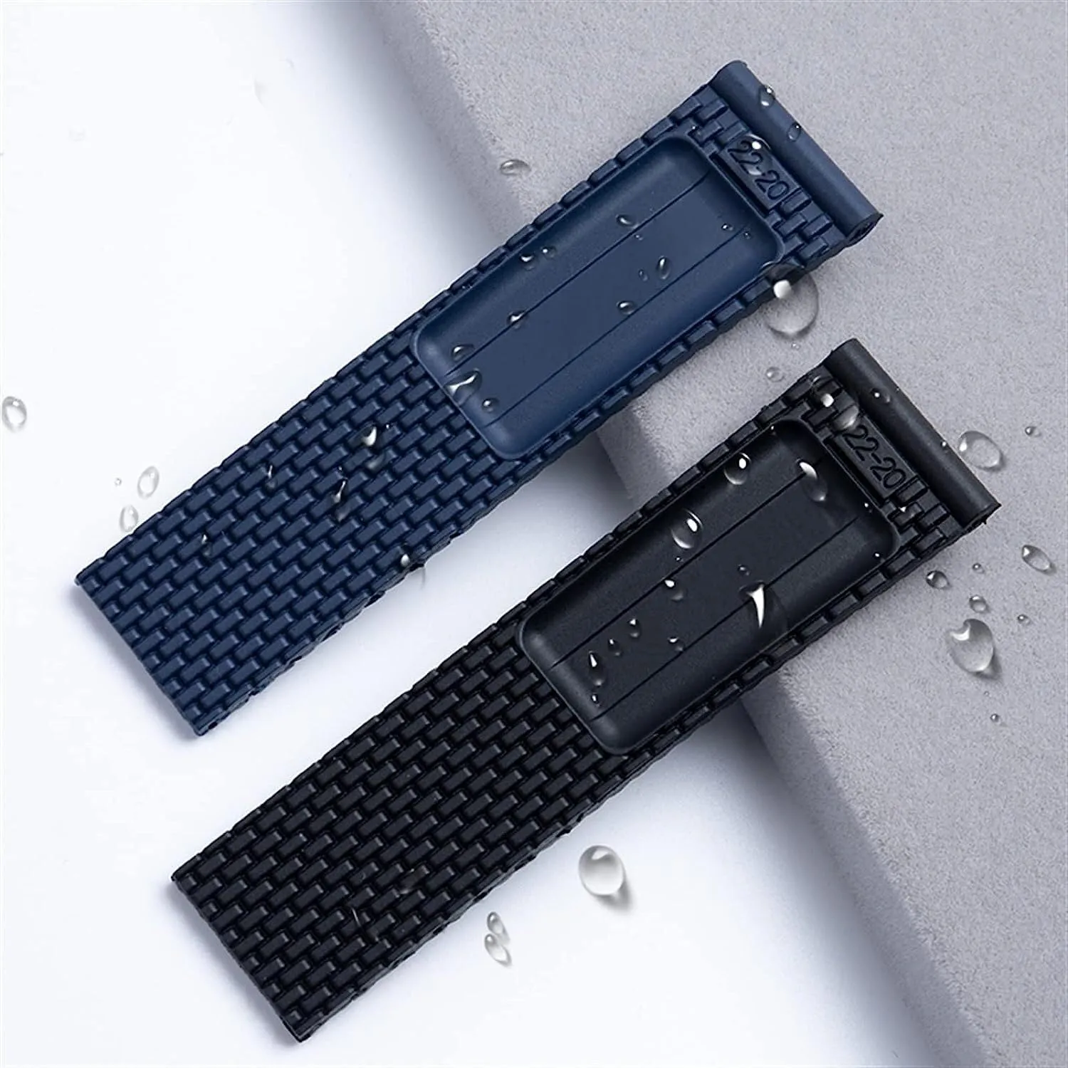 Rubber Watch Band For Breitling Strap WatchBand Bracelet 22mm 24mm
