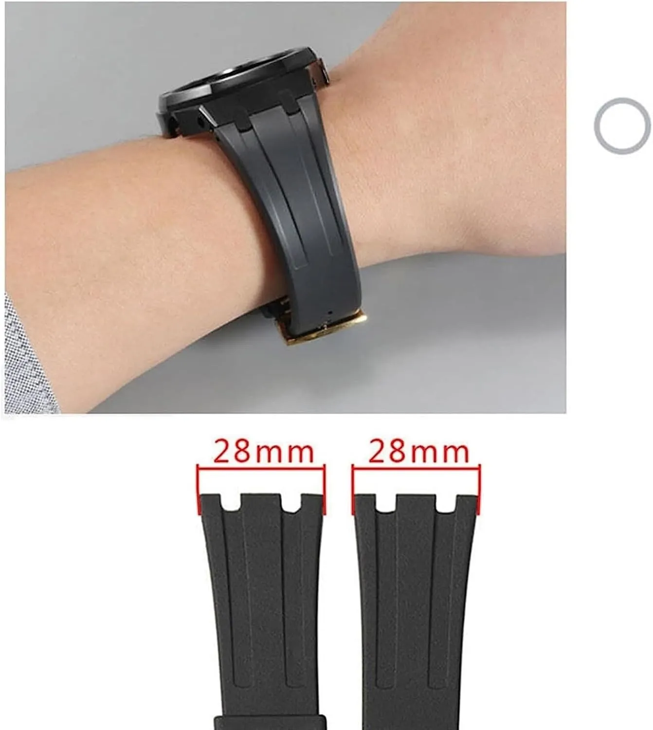 Rubber Watch Strap For AP Royal Oak Offshore 15400/15202/15703men Watch Band Accessories 27mm 28mm