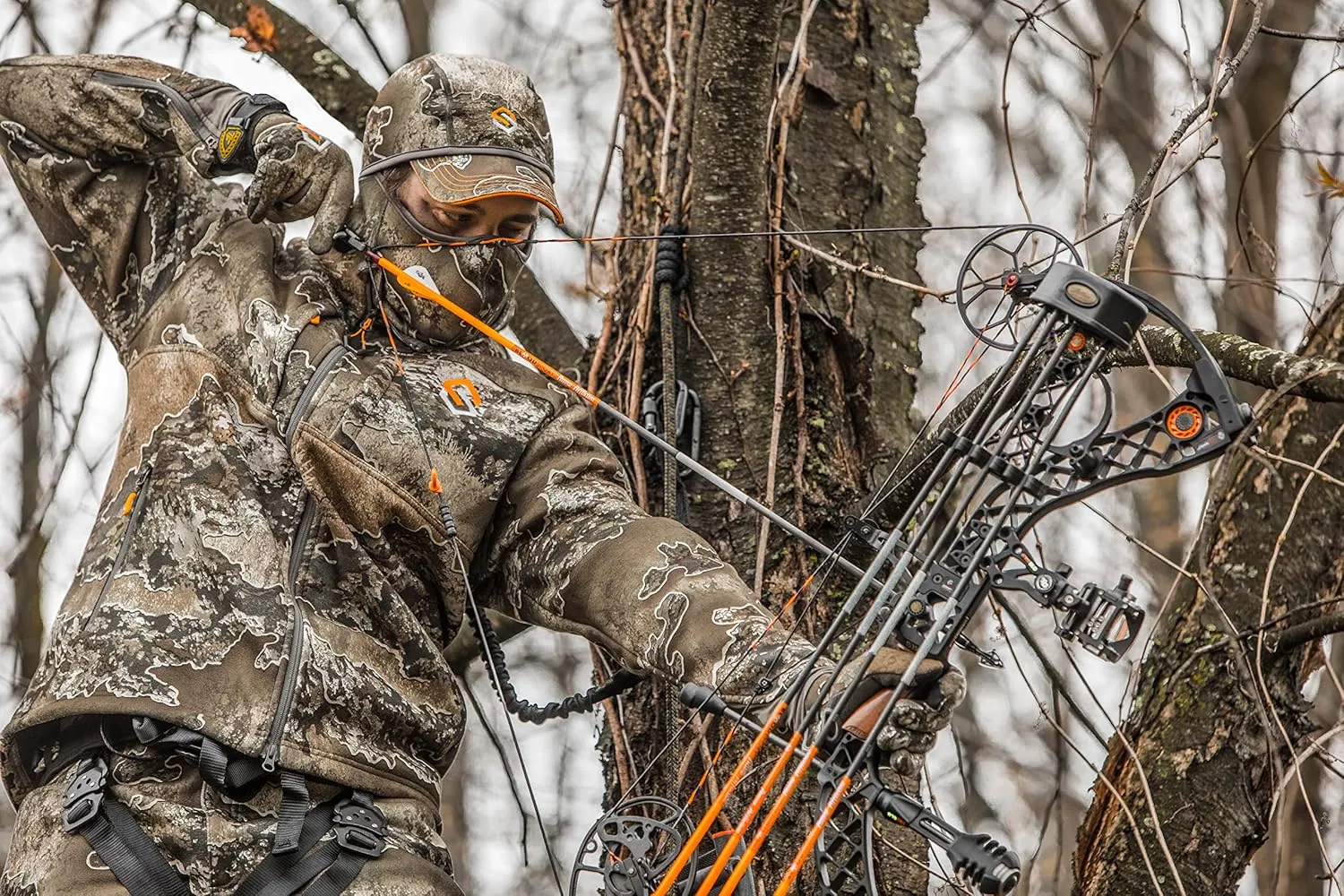 ScentLok BE:1 Voyage Quiet Warm Fleece Bow Hunting Camo Jacket for Men
