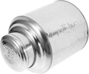Sealed Stainless Steel Storage Canister for Tea Leaves and Dried Foods Airtight Kitchen Organizer Jar Multi Functional Container for Coffee Beans Spices Grains Capacity