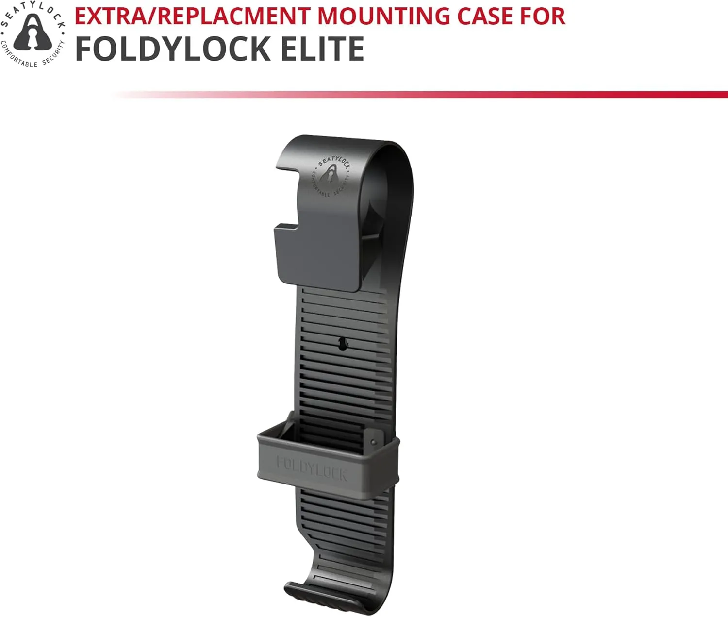 Seatylock FoldyLock Elite Bike Lock Mount Carrying Case - Ultra Lightweight Mounting Bracket Case for FoldyLock Elite Folding Bike Lock - Portable Secure Bicycle Attachment Accessory