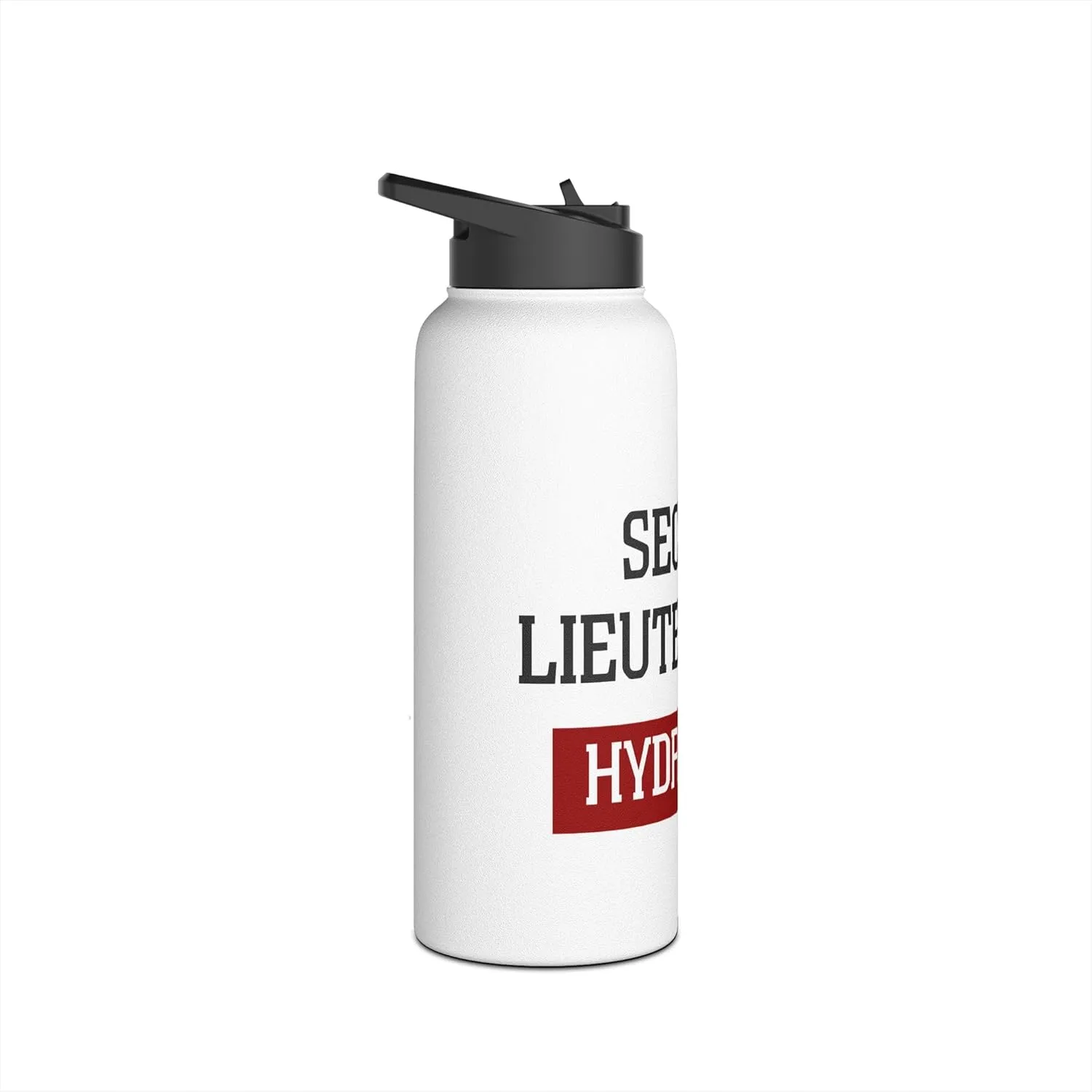 Second Lieutenant's Hydration: Stainless Steel Water Bottle – BPA-Free, Insulated Military Drinkware, 12oz, 18oz, 32oz (32oz)