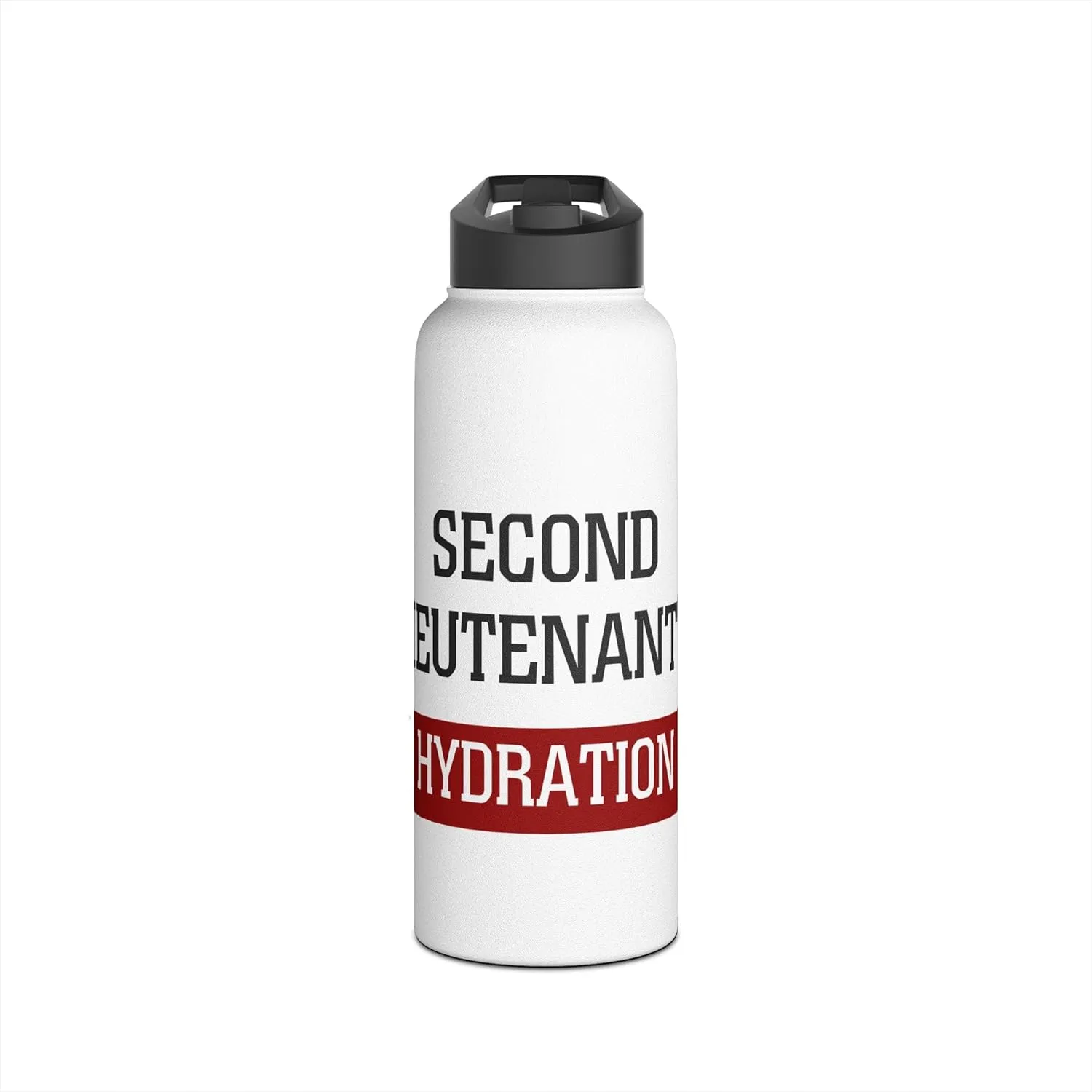 Second Lieutenant's Hydration: Stainless Steel Water Bottle – BPA-Free, Insulated Military Drinkware, 12oz, 18oz, 32oz (32oz)