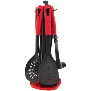 Set of 6 Kitchen Utensils with Holder