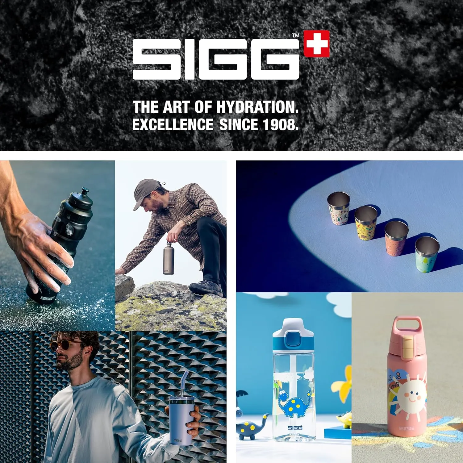SIGG - Reusable Water Bottle - Shield ONE Glacier - Leakproof - Recyclable - BPA Free - Light blue - 25 Oz