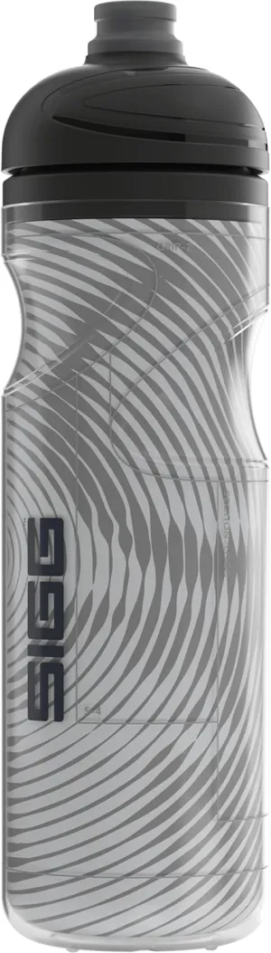 SIGG - Soft Bike Water Bottle - Pulsar Therm Snow - Insulated - Squeezable - Dishwasher Safe - Lightweight - Leakproof - BPA Free - Sports Bottle with SureSnap® Valve - Gray - 22 Oz