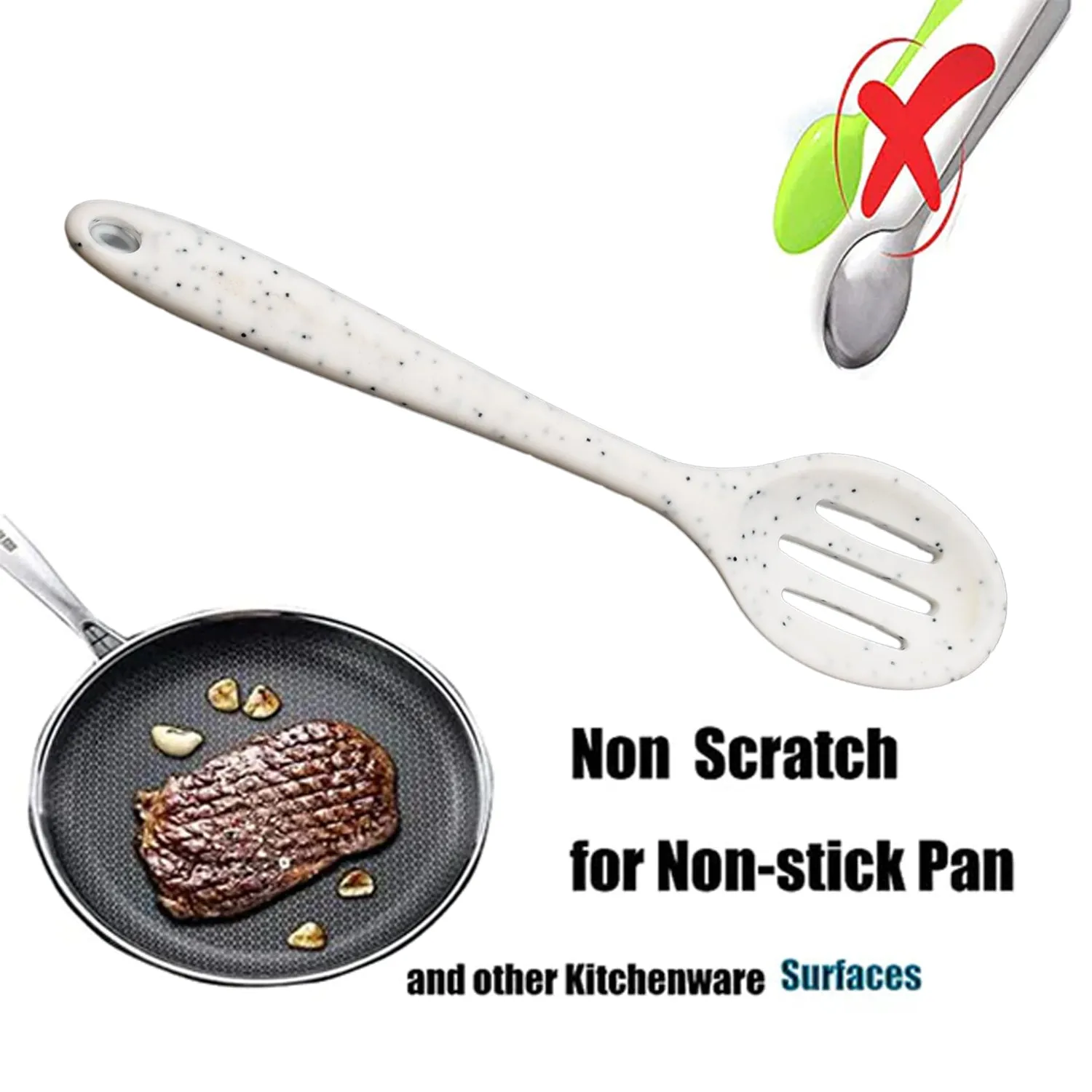 Silicone Cooking Cookware Heat-Resistant Kitchen Utensils Cookware Kitchenware (27cm)