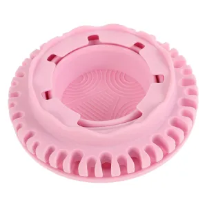 Silicone Makeup Brush Cleaner Bowl Portable Dual Cleaning Cup for Brushes Sponges Design with Hanging Makeup Accessory for Travel Space Saving Storage